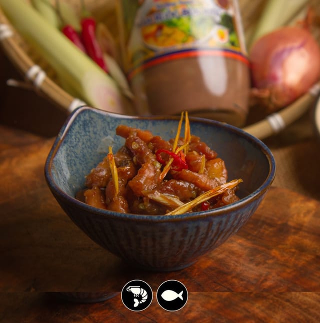 Villagers Pork Belly / Ba Rọi Ruốc Sả.
