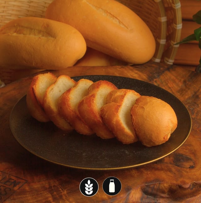 Coconut Butter And Sliced Vietnamese Baguette / Bánh Mì Bơ Cốt Dừa.