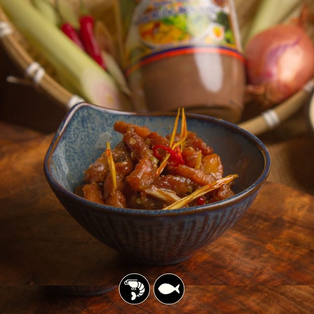 Villagers Pork Belly / Ba Rọi Ruốc Sả.