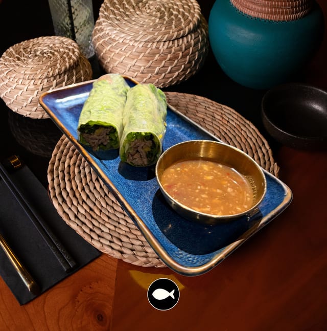 Wagyu Spring Rolls / Gỏi Cuốn Wagyu.