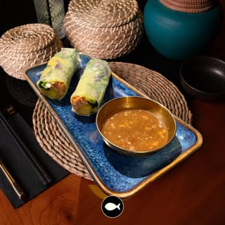 Smelt Spring Rolls / Gỏi Cuốn Cá Trứng Chiên Giòn